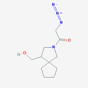 2-Azido-1-(4-(hydroxymethyl)-2-azaspiro[4.4]nonan-2-yl)ethan-1-one