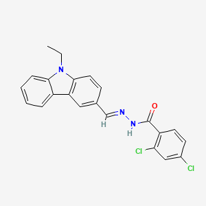 2,4-dichloro-N'-[(E)-(9-ethyl-9H-carbazol-3-yl)methylidene]benzohydrazide