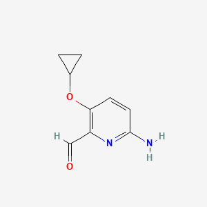 6-Amino-3-cyclopropoxypicolinaldehyde