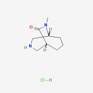 rac-(1R,5R)-9-Methyl-3,9-diazabicyclo[3.3.2]decan-10-one hydrochloride