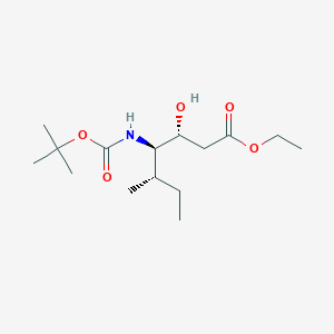 Ethyl (3R,4R,5S)-4-((tert-butoxycarbonyl)amino)-3-hydroxy-5-methylheptanoate