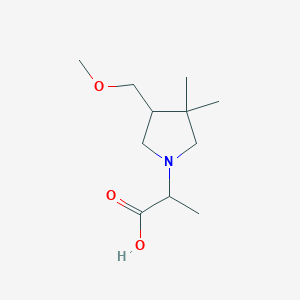 2-(4-(Methoxymethyl)-3,3-dimethylpyrrolidin-1-yl)propanoic acid