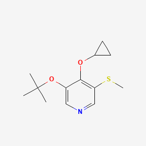 3-Tert-butoxy-4-cyclopropoxy-5-(methylthio)pyridine