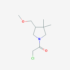 2-Chloro-1-(4-(methoxymethyl)-3,3-dimethylpyrrolidin-1-yl)ethan-1-one
