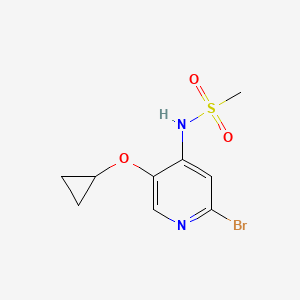 N-(2-Bromo-5-cyclopropoxypyridin-4-YL)methanesulfonamide