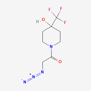 molecular formula C8H11F3N4O2 B1481381 2-叠氮基-1-(4-羟基-4-(三氟甲基)哌啶-1-基)乙酮 CAS No. 2098133-00-5