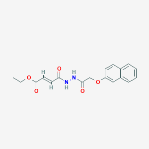 ethyl (2E)-4-{2-[(naphthalen-2-yloxy)acetyl]hydrazinyl}-4-oxobut-2-enoate