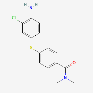 4-((4-amino-3-chlorophenyl)thio)-N,N-dimethylbenzamide