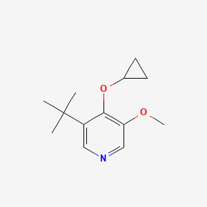 3-Tert-butyl-4-cyclopropoxy-5-methoxypyridine