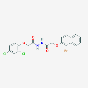 2-[(1-bromonaphthalen-2-yl)oxy]-N'-[(2,4-dichlorophenoxy)acetyl]acetohydrazide