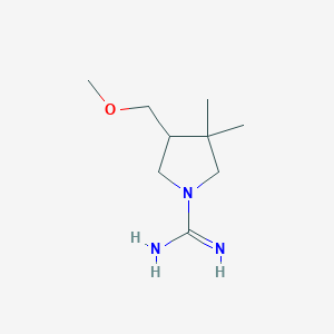4-(Methoxymethyl)-3,3-dimethylpyrrolidine-1-carboximidamide