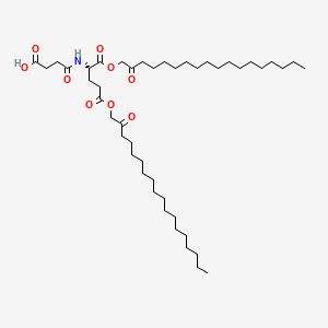 (S)-4-((1,5-Dioxo-1,5-bis((2-oxooctadecyl)oxy)pentan-2-yl)amino)-4-oxobutanoic acid