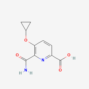 6-Carbamoyl-5-cyclopropoxypicolinic acid