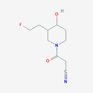 3-(3-(2-Fluoroethyl)-4-hydroxypiperidin-1-yl)-3-oxopropanenitrile