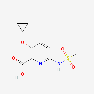 3-Cyclopropoxy-6-(methylsulfonamido)picolinic acid