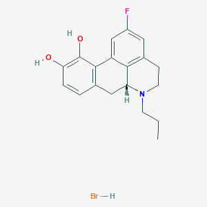 molecular formula C19H21BrFNO2 B148139 2-Fluoro-N-n-propylnorapomorphine CAS No. 130434-40-1