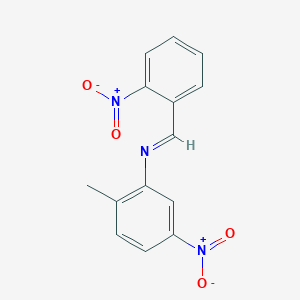 2-methyl-5-nitro-N-[(E)-(2-nitrophenyl)methylidene]aniline