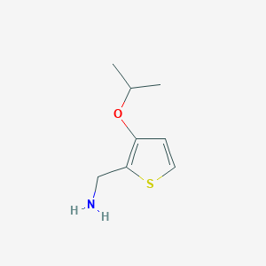 molecular formula C8H13NOS B14813924 [(3-Isopropoxy-2-thienyl)methyl]amine 