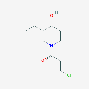 3-Chloro-1-(3-ethyl-4-hydroxypiperidin-1-yl)propan-1-one