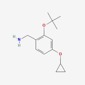 (2-Tert-butoxy-4-cyclopropoxyphenyl)methanamine