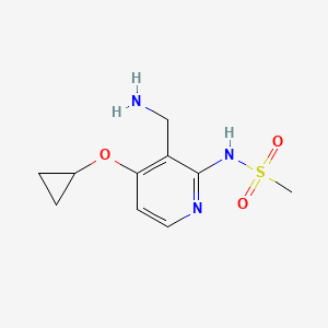 N-(3-(Aminomethyl)-4-cyclopropoxypyridin-2-YL)methanesulfonamide