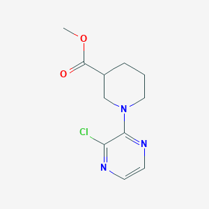 molecular formula C11H14ClN3O2 B1481396 Methyl 1-(3-chloropyrazin-2-yl)piperidine-3-carboxylate CAS No. 2098116-70-0