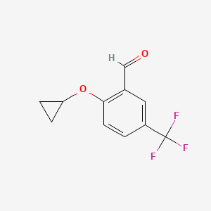 2-Cyclopropoxy-5-(trifluoromethyl)benzaldehyde