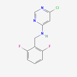 molecular formula C11H8ClF2N3 B1481399 6-chloro-N-(2,6-difluorobenzyl)pyrimidin-4-amine CAS No. 2097958-16-0