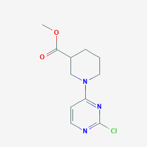 molecular formula C11H14ClN3O2 B1481401 Methyl 1-(2-chloropyrimidin-4-yl)piperidine-3-carboxylate CAS No. 1289088-77-2