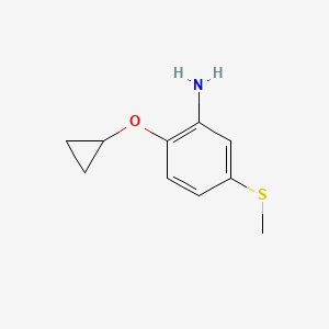 2-Cyclopropoxy-5-(methylthio)aniline