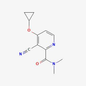 3-Cyano-4-cyclopropoxy-N,N-dimethylpicolinamide