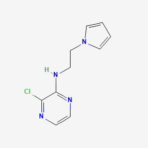molecular formula C10H11ClN4 B1481405 N-(2-(1H-pyrrol-1-yl)ethyl)-3-chloropyrazin-2-amine CAS No. 2098116-59-5