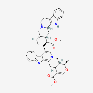 methyl (15R,16S,20S)-11-[(2S)-2-[(2R,3E,12bS)-3-ethylidene-2,4,6,7,12,12b-hexahydro-1H-indolo[2,3-a]quinolizin-2-yl]-3-methoxy-3-oxopropyl]-16-methyl-17-oxa-3,13-diazapentacyclo[11.8.0.02,10.04,9.015,20]henicosa-1,3,5,7,9,11,18-heptaene-19-carboxylate