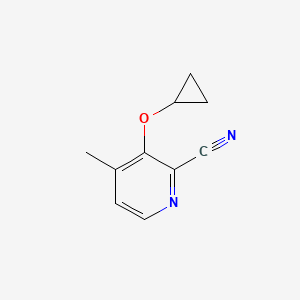 3-Cyclopropoxy-4-methylpicolinonitrile