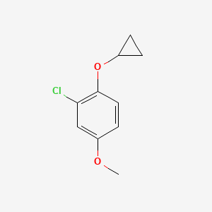 2-Chloro-1-cyclopropoxy-4-methoxybenzene