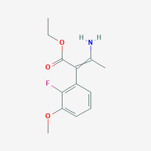 ethyl 3-amino-2-(2-fluoro-3-methoxyphenyl)but-2-enoate