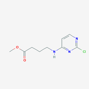 molecular formula C9H12ClN3O2 B1481407 Methyl 4-((2-chloropyrimidin-4-yl)amino)butanoate CAS No. 2098111-48-7