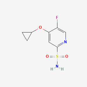 4-Cyclopropoxy-5-fluoropyridine-2-sulfonamide