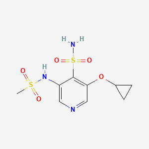 3-Cyclopropoxy-5-(methylsulfonamido)pyridine-4-sulfonamide