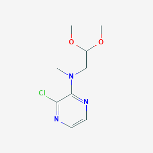 3-chloro-N-(2,2-dimethoxyethyl)-N-methylpyrazin-2-amine
