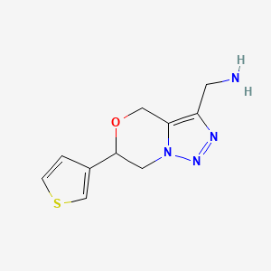 (6-(thiophen-3-yl)-6,7-dihydro-4H-[1,2,3]triazolo[5,1-c][1,4]oxazin-3-yl)methanamine