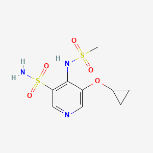 5-Cyclopropoxy-4-(methylsulfonamido)pyridine-3-sulfonamide