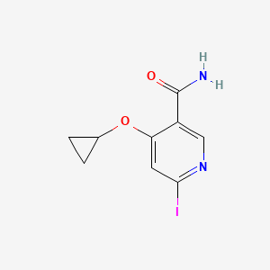 4-Cyclopropoxy-6-iodonicotinamide