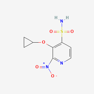 3-Cyclopropoxy-2-nitropyridine-4-sulfonamide