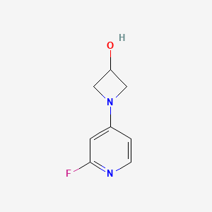 molecular formula C8H9FN2O B1481417 1-(2-Fluoropyridin-4-yl)azetidin-3-ol CAS No. 1859273-58-7