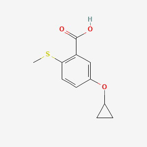 5-Cyclopropoxy-2-(methylthio)benzoic acid