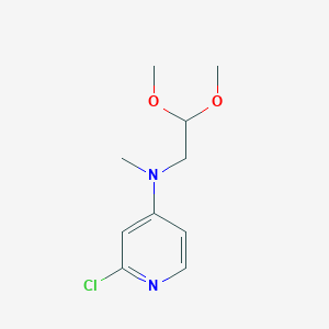 2-chloro-N-(2,2-dimethoxyethyl)-N-methylpyridin-4-amine