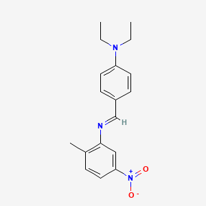 N-{(E)-[4-(diethylamino)phenyl]methylidene}-2-methyl-5-nitroaniline