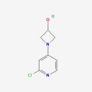 molecular formula C8H9ClN2O B1481419 1-(2-Chloropyridin-4-yl)azetidin-3-ol CAS No. 1864684-63-8