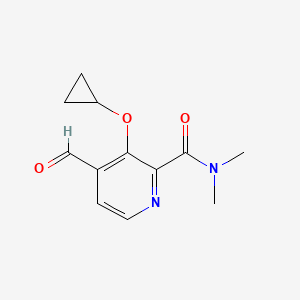 3-Cyclopropoxy-4-formyl-N,N-dimethylpicolinamide